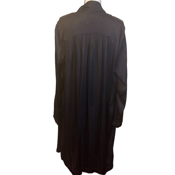 Velvet by Graham & Spencer Black Viscose Blend Duster Cardigan Women's XL - Picture 2 of 11